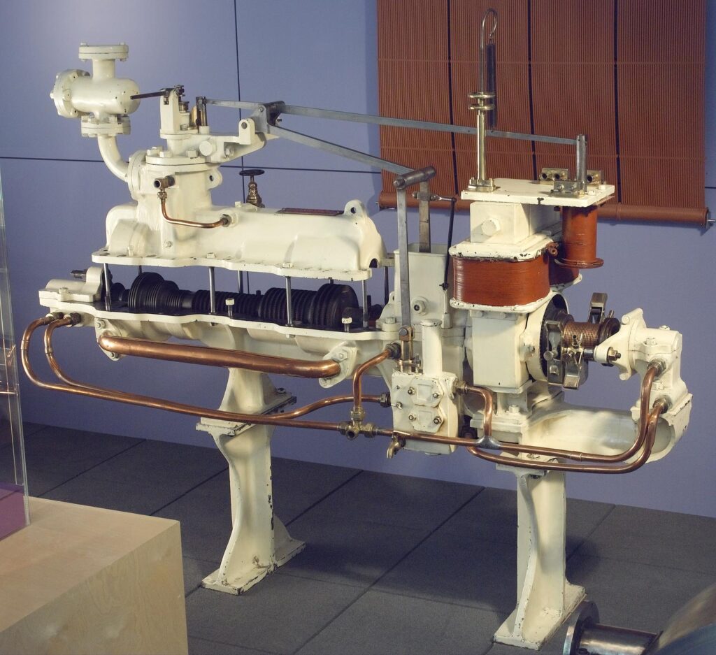 Photo of Parsons turbo-generator no. 618.