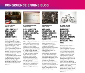 A screenshot of the Congruence engine blog